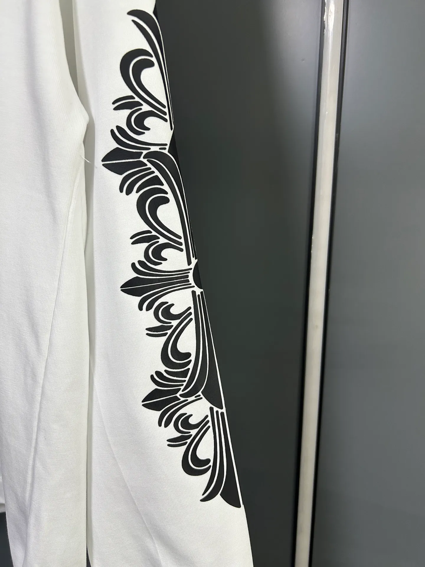 P230 2026 new (exclusive) Chrome Hearts autumn and winter limited edition heavyweight high-weight long-sleeved T-shirt, customized Dreamweaver Yayun ribbed cotton designer concept style Fabric: Heavy 380g Size: S M L XL Color: White